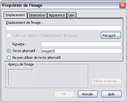 Texte alternatif - Windows