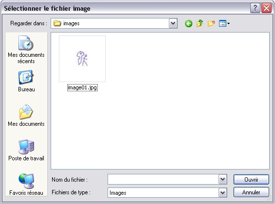 Sélectionner une image - Windows